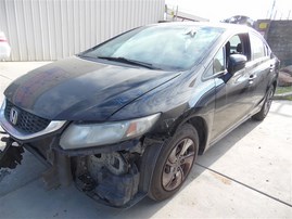 2014 Honda Civic Lx Black Sedan 1.8L AT #A24870